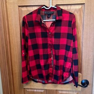 Lightweight buffalo plaid flannel